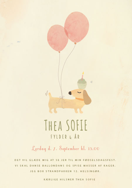 Invitationer - Thea Sofie